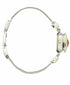 CHARTER CLUB Jeweled Square Flip-Top Bracelet Watch, Two-Tone Brown crystal